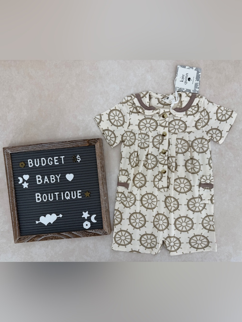 New Kate Quinn Sailor Collar Pocket Romper || Helm